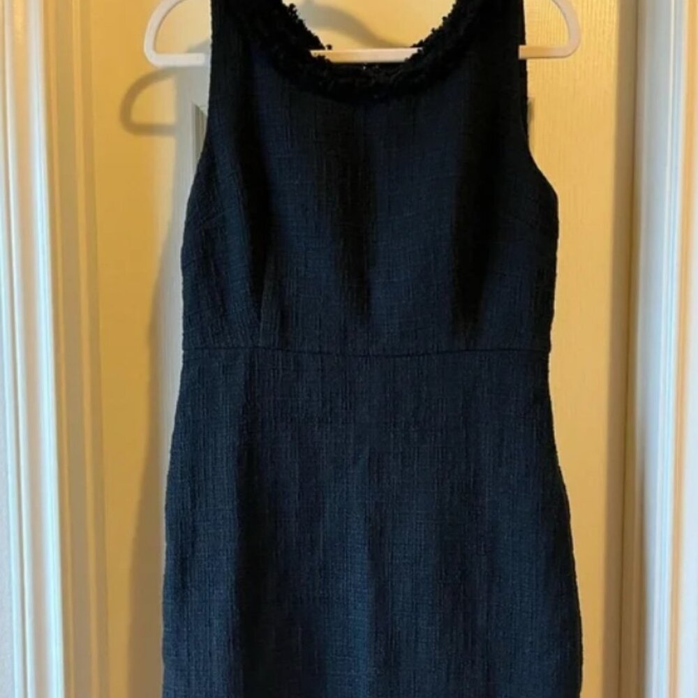J.Crew tweed style black cocktail dress